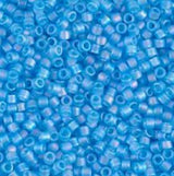 DB1284 11/0 Matte Transparent Ocean Blue AB Miyuki Delica