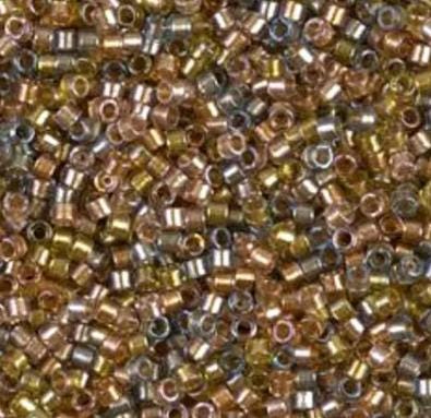 DB0981 11/0 Sparkling Lined Sand Dune Mix Miyuki Delica