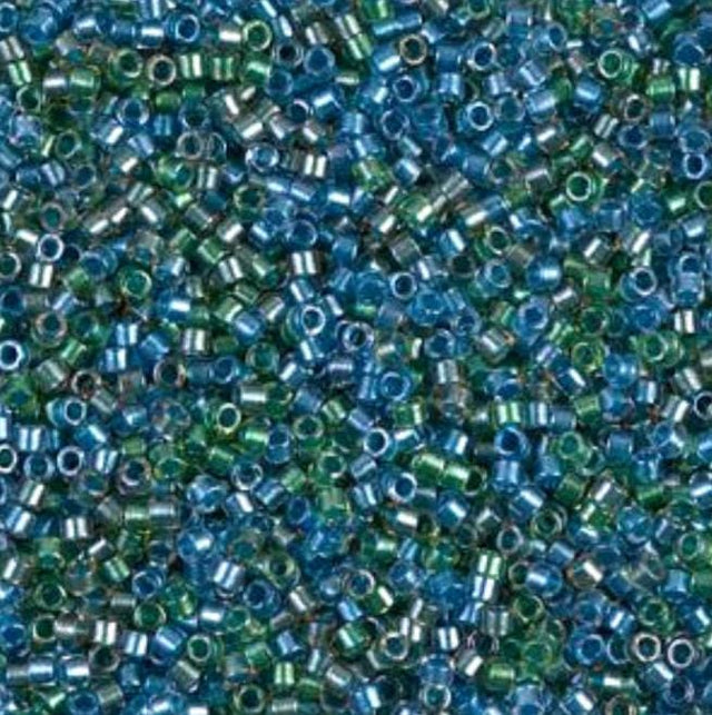 Sparkling Lined Caribbean Mix Miyuki Delica 11/0 DB0985