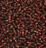 DB1202 11/0 Silver Lined Dark Cranberry Miyuki Delica