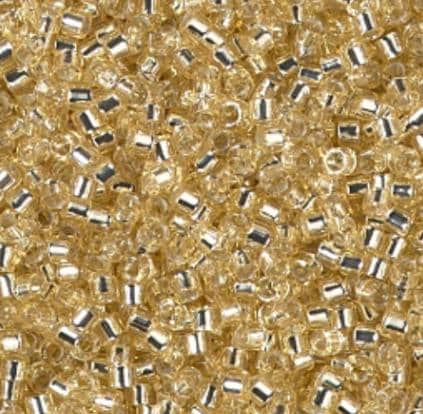 DB1212 11/0 Silver Lined Light Straw Miyuki Delica