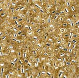 DB1212 11/0 Silver Lined Light Straw Miyuki Delica