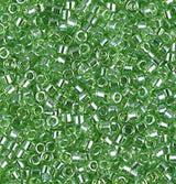 DB1226 11/0 Transparent Lime Luster Miyuki Delica