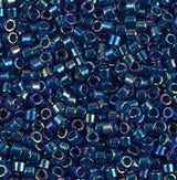 DB1763 11/0 Emerald Lined Cobalt AB Miyuki Delica
