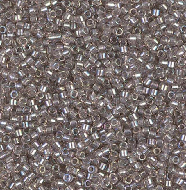 Sparkling Pewter Lined Crystal AB Miyuki Delica 11/0 DB1772