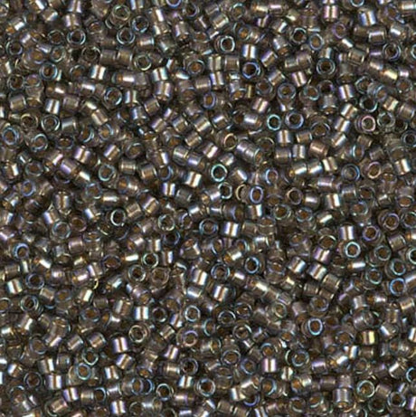Sparkling Beige Lined Gray AB Miyuki Delica 11/0 DB1773
