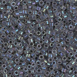 DB1774 11/0 Gray Lined Opal AB Miyuki Delica