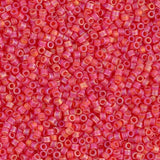 Matte Transparent Red Orange AB Miyuki Delica 11/0 DB0856