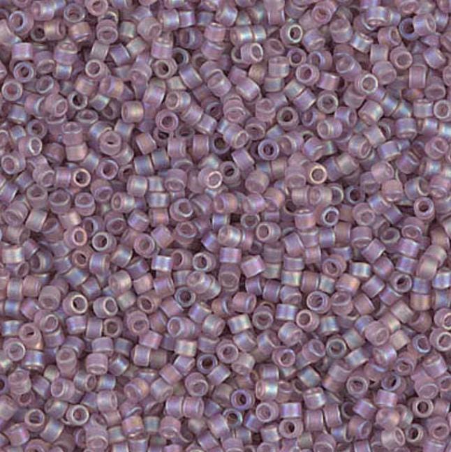 Matte Transparent Smoky Amethyst AB Miyuki Delica 11/0 DB0857