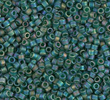 DB0859 11/0 Matte Transparent Dark Emerald AB Miyuki Delica