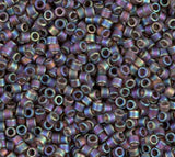 DB0865 11/0 Matte Transparent Brown AB Miyuki Delica