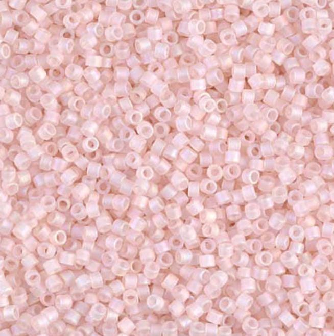 Matte Transparent Pink Mist AB Miyuki Delica 11/0 DB0868
