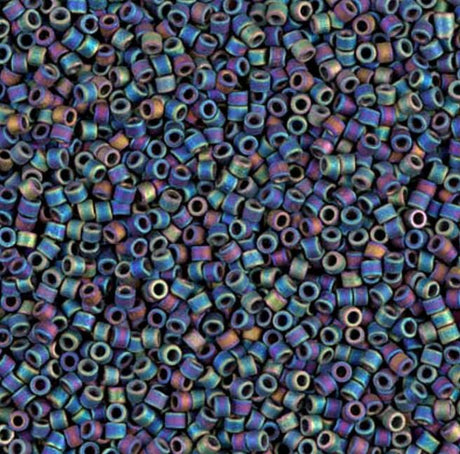 Matte Black AB Miyuki Delica 11/0 DB0871