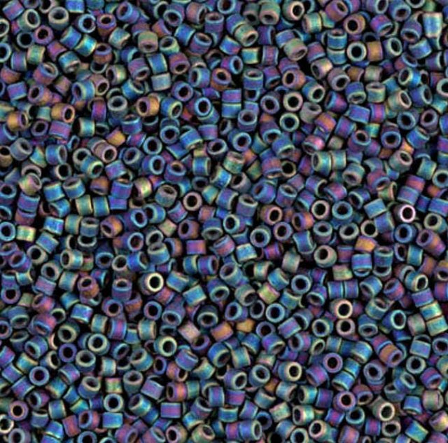 Matte Black AB Miyuki Delica 11/0 DB0871