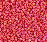 DB0873 11/0 Matte Opaque Vermillion Red AB Miyuki Delica