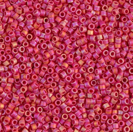 Matte Opaque Red AB Miyuki Delica 11/0 DB0874