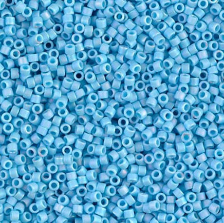 Matte Opaque Turquoise Blue AB Miyuki Delica 11/0 DB0879
