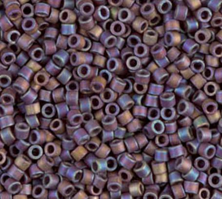 Matte Opaque Dark Gray AB Miyuki Delica 11/0 DB0884