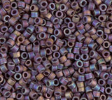 Matte Opaque Dark Gray AB Miyuki Delica 11/0 DB0884