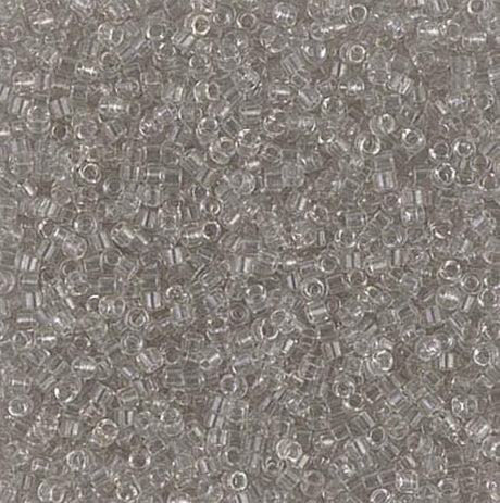 DB1111 11/0 Transparent Gray Mist Miyuki Delica
