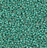 DB1182 11/0 Galvanized Semi- Frosted Dark Mint Miyuki Delica