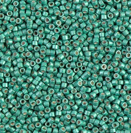 DB1182 11/0 Galvanized Semi- Frosted Dark Mint Miyuki Delica