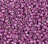 DB1184 11/0 Galvanized Semi-Frosted Magenta Miyuki Delica
