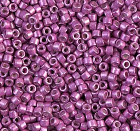 DB1184 11/0 Galvanized Semi-Frosted Magenta Miyuki Delica