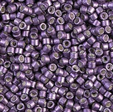 DB1185 11/0 Galvanized Semi-Frosted Eggplant Miyuki Delica