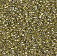 Sparking Beige Lined Chartreuse Miyuki Delica 11/0 DB0908