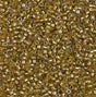 Sparkling Honey Beige Lined Chartreuse Miyuki Delica 11/0 DB0909