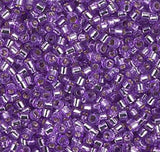 DB1343 11/0 Dyed Silver Lined Lilac Miyuki Delica
