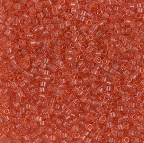 Dyed Transparent Peach Miyuki Delica 11/0 DB1302