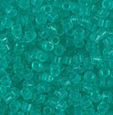 DB1304 11/0 Dyed Transparent Dark Mint Green Miyuki Delica