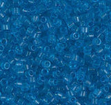 DB1318 11/0 Dyed Transparent Capri Blue Miyuki Delica