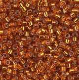 DB1333 11/0 Dyed Silver Lined Burnt Orange Miyuki Delica