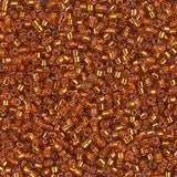 DB1333 11/0 Dyed Silver Lined Burnt Orange Miyuki Delica 