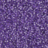 DB1347 11/0 Dyed Silver Lined Purple Miyuki Delica