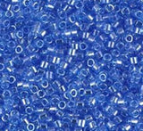 DB1230 11/0 Transparent Azure Luster Purple Miyuki Delica 