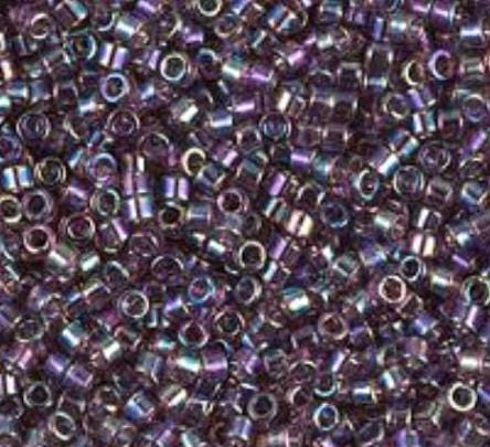 DB1244 11/0 Transparent Mauve AB Miyuki Delica 