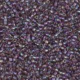 DB1244 11/0 Transparent Mauve AB Miyuki Delica
