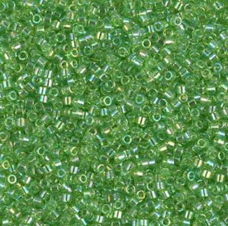 DB1246 11/0 Transparent Lime AB Miyuki Delica