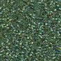 DB1247 11/0 Transparent Olive AB Miyuki Delica 