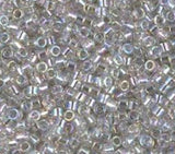 DB1251 11/0 Transparent Gray Mist AB Miyuki Delica