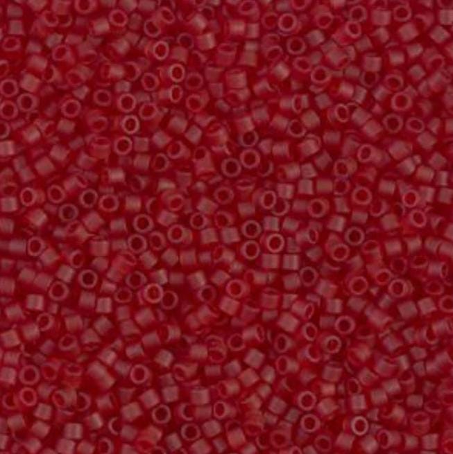 DB1262 11/0 Matte Transparent Dark Cranberry Miyuki Delica 