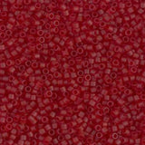 DB1262 11/0 Matte Transparent Dark Cranberry Miyuki Delica 