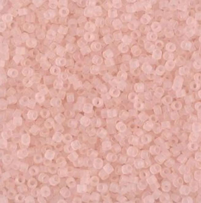 DB1263 11/0 Matte Transparent Pink Mist Miyuki Delica