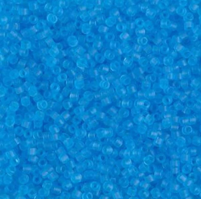DB1269 11/0 Matte Transparent Ocean Blue Miyuki Delica 