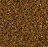DB1391 11/0 Mustard Lined Amber Miyuki Delica 