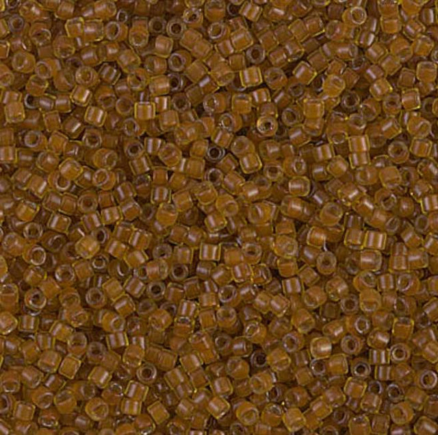 DB1391 11/0 Mustard Lined Amber Miyuki Delica 